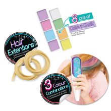                             TASIA - Deluxe vlasový salon - 8 barevných křid, barvící stroj                        