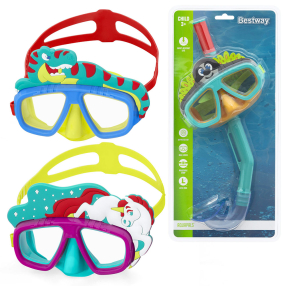 BESTWAY 24059 - Potápěčská maska se šnorchlem AquaPals od 3 let - 3 druhy