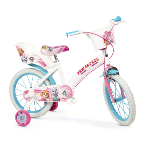 Toimsa Dětské kolo Tlapková patrola bílo/růžové 16"