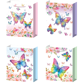 Dárková taška L - Duhový motýl