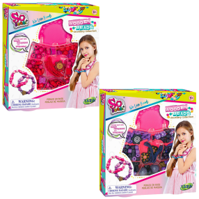 TASIA - Sada dřevěných korálků pro výrobu náramků B - 2 druhy