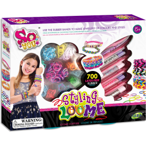 TASIA - Sada na výrobu náramků z gumiček - 700 ks bez latexu