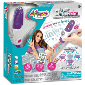 TASIA - Airbrush tetovací studio s příslušenstvím 20 šablon