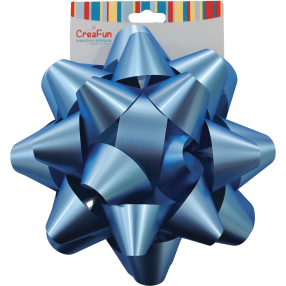 Mašle modrá na balení dárků 20 cm